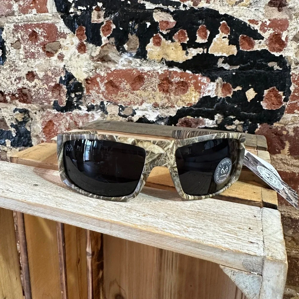 Realtree Max-4 Camo Sunglasses Mens Wrap Around Hunting Fishing UV400 New
